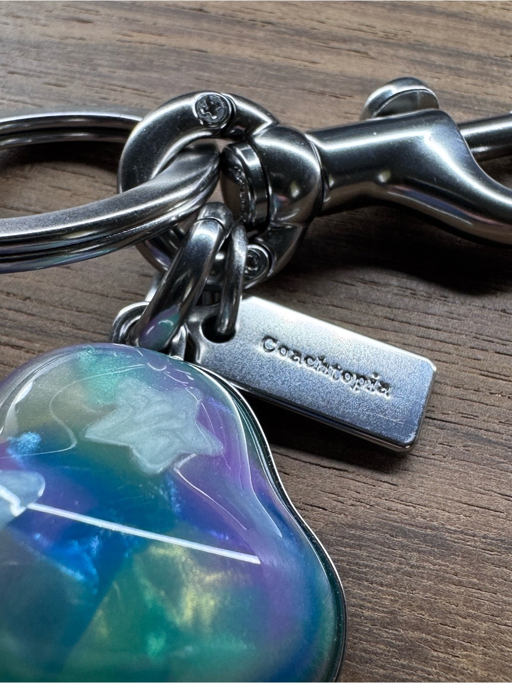 Coach Coachtopia Iridescent Mushroom Bag Charm keyring key chain - Picture 2 of 4